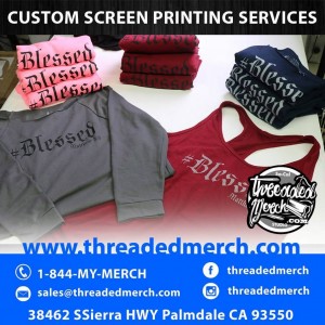 High End Clothing Line Water Based Ink Screen Printing